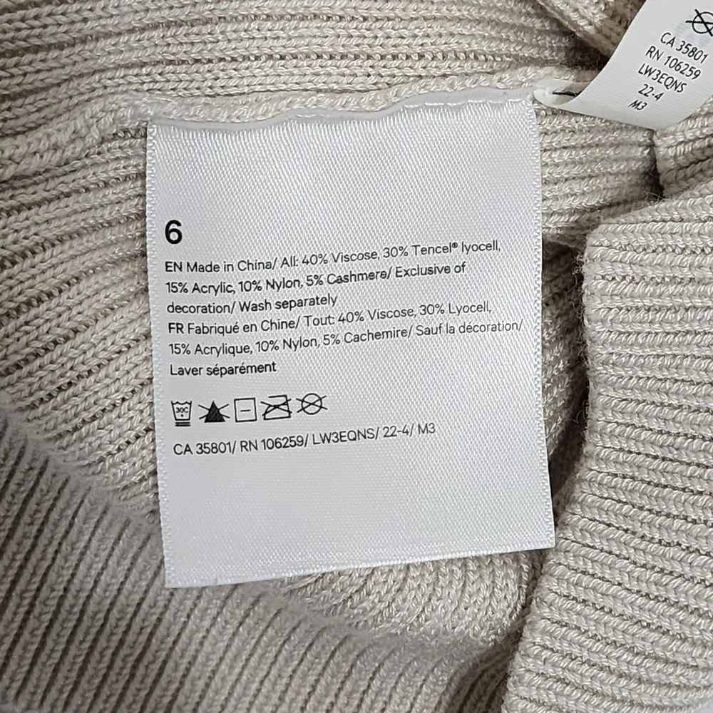 Lululemon Athletica Crossover Sweater Size 6 Light Beige Pullover Minimalist Run - Picture 7 of 8